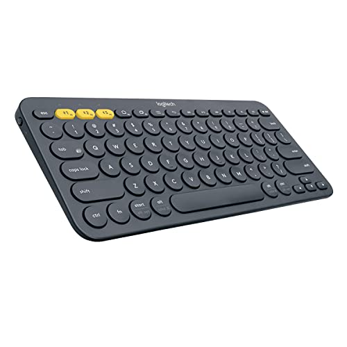 Logitech K380 Pebble Multi-Device Bluetooth Keyboard – Windows, Mac, Chrome OS, Android, iPad, iPhone, Apple TV...