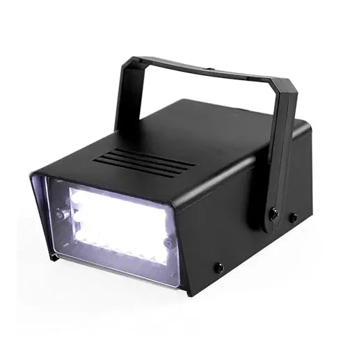ENUOLI Mini LED Strobe Light, 24 White LEDs, Variable Speed