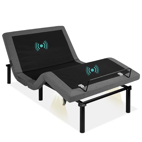 Best Choice Products Ergonomic Twin XL Size Adjustable Bed Frame, Electric Base w/Wireless Remote Control,...
