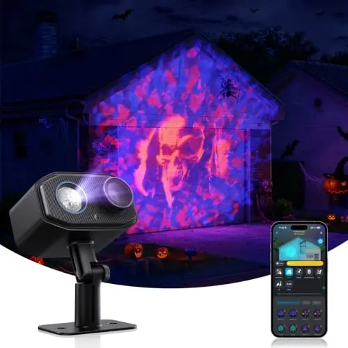 Govee Outdoor Halloween Projector Light with 16 Patterns and Nebula Effect