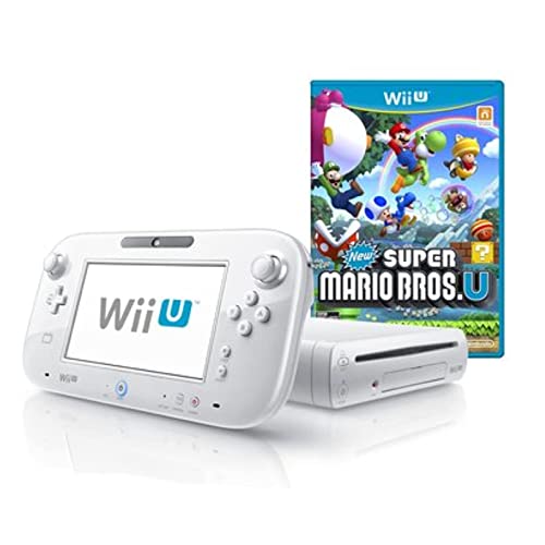 Wii U 8GB Basic Set Console + New Super Mario Bros. U - White (Nintendo Wii U)
