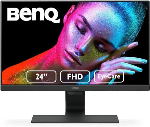 BenQ GW2480 Computer Monitor 24" FHD 1920x1080p | IPS | Eye-Care Tech | Low Blue Light | Anti-Glare | Adaptive...